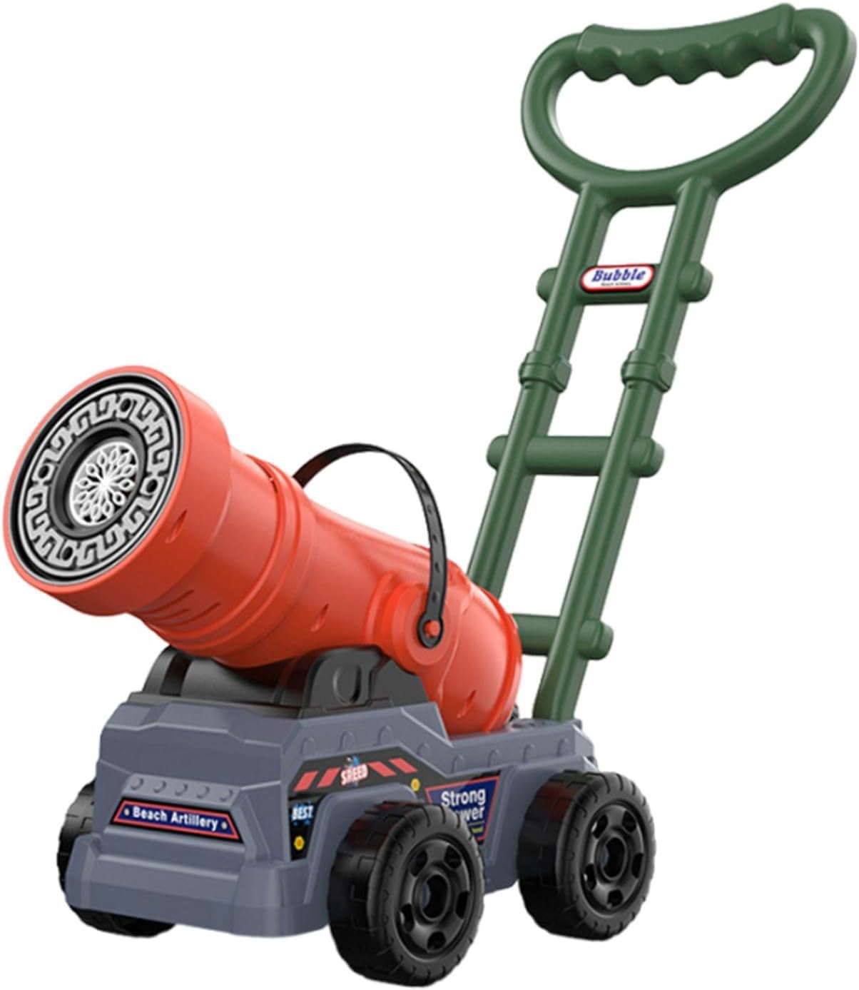 Electric Push Along Cannon Bubble Maker Toy
