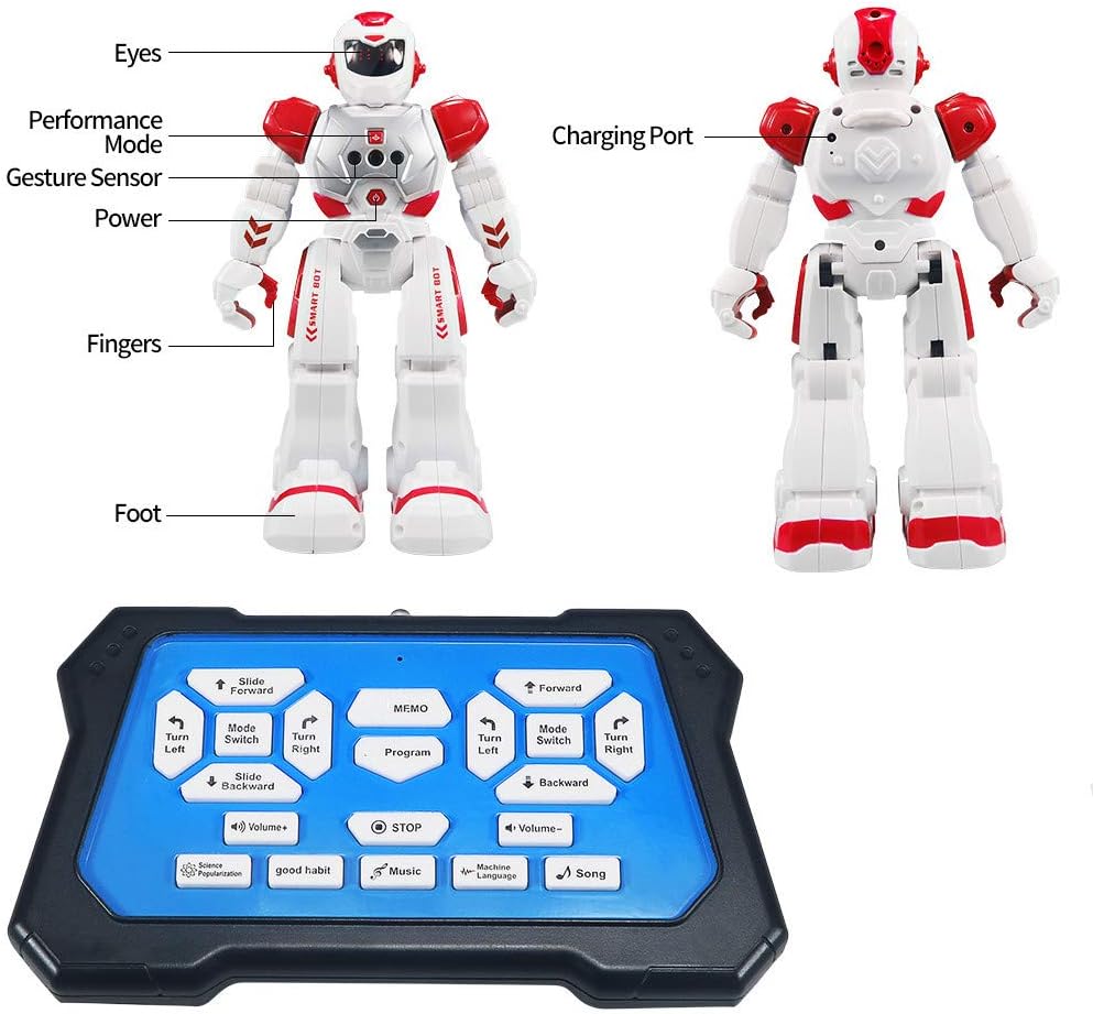 Remote Control Interactive President Robot With Infrared Controller Toys,Programmable,Singing, Moonwalking and LED Eyes
