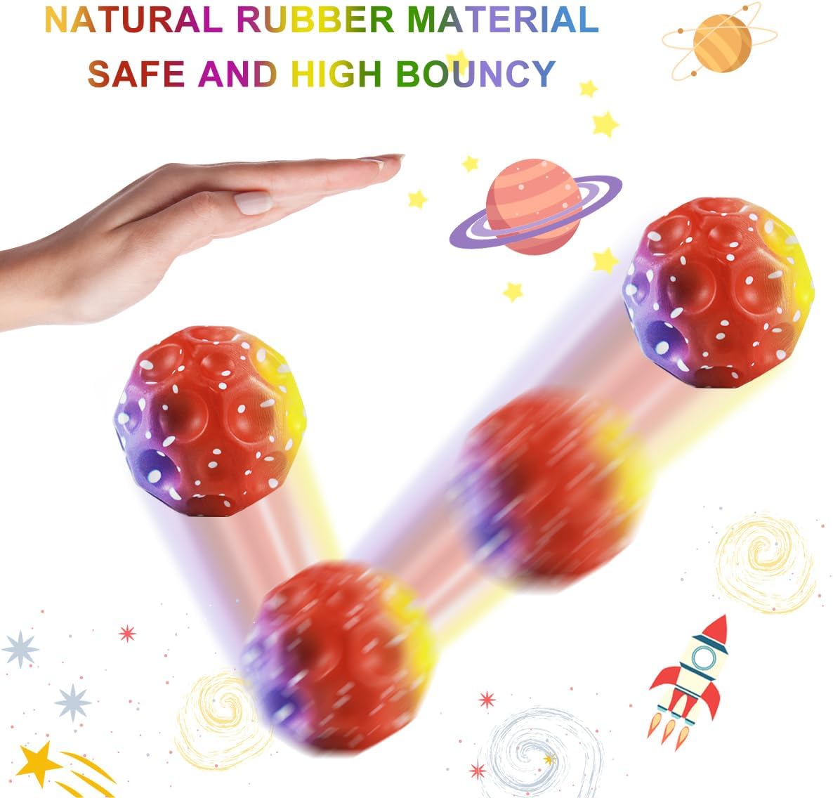 Space Ball Super High Bouncy Astro Ball Toy