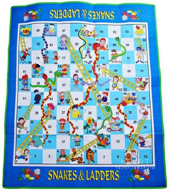 Giant Snakes & Ladders Floor Game 180cm