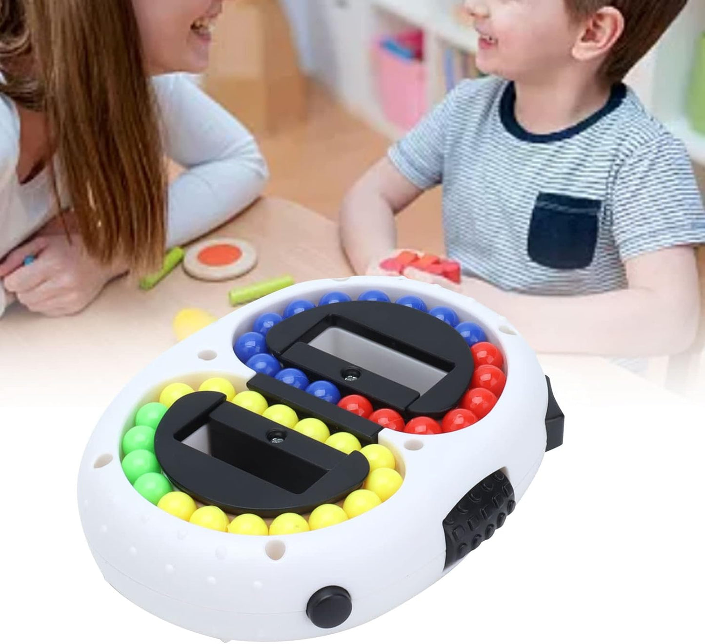 Fidget Toy Rotating Small Beads Puzzles Game, ADHD, Anxiety Stress Relief Beans Decompression Toy