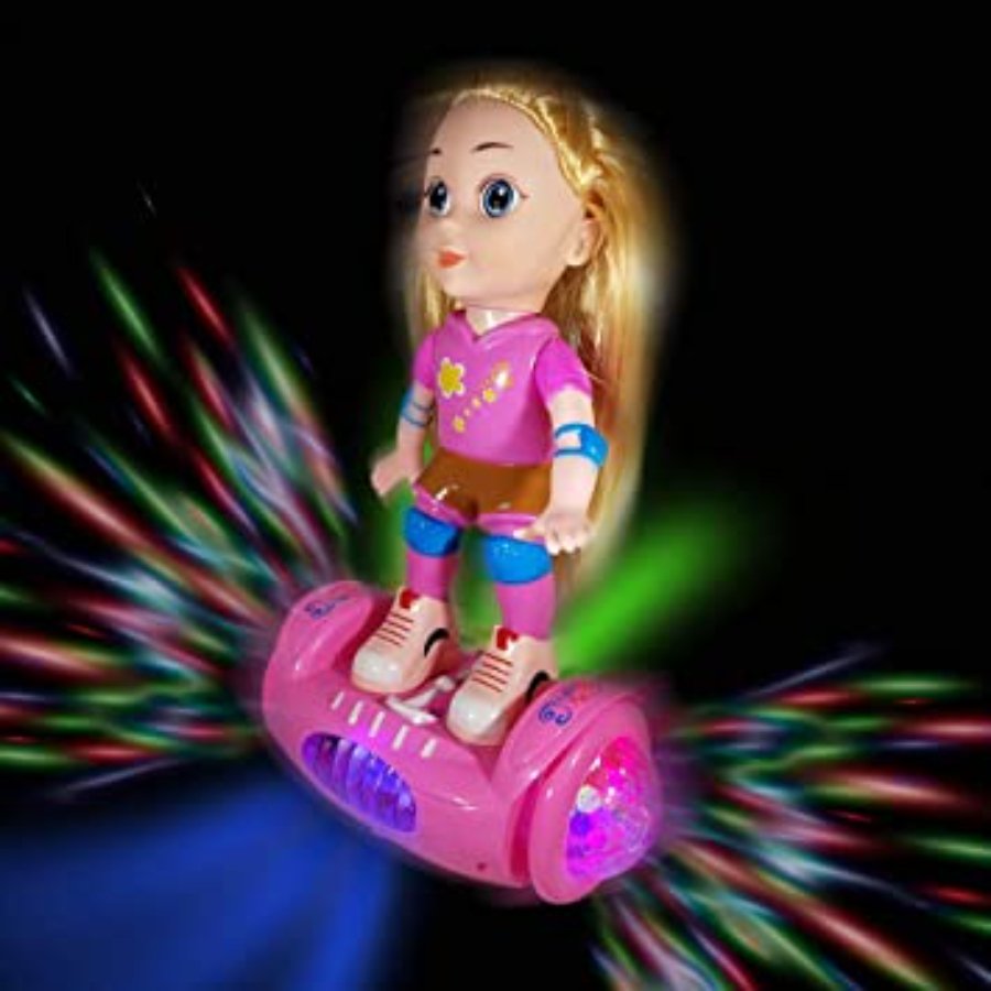 Doll Style Balance Segway Girl Toy with Music and Lights