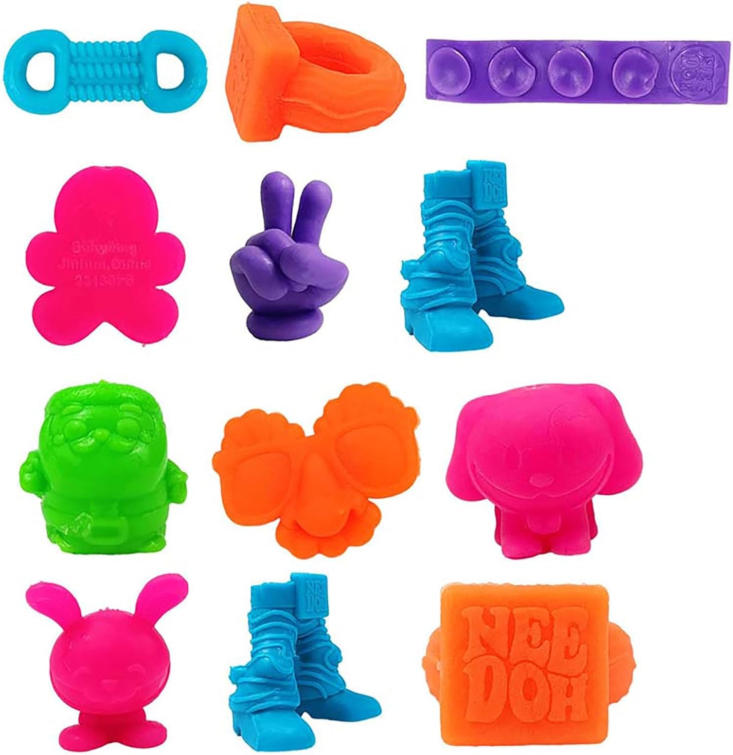 NeeDoh Squishmas Advent Calendar - 24 Mini Squeeze Toys - Christmas Countdown - Ages 3 to Adult