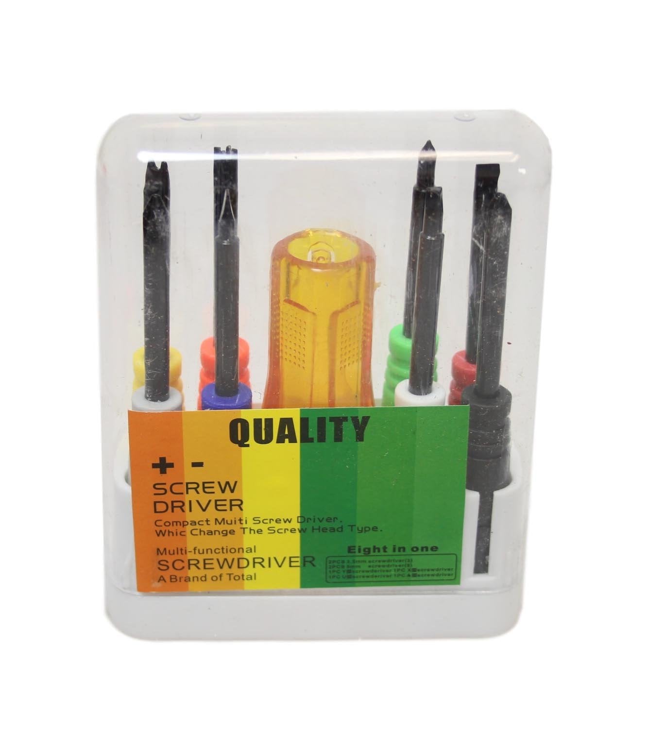 Assorted Precision Screwdriver Set  Indoor Outdoor Builders DIY Screw Set 8 Pack 6201