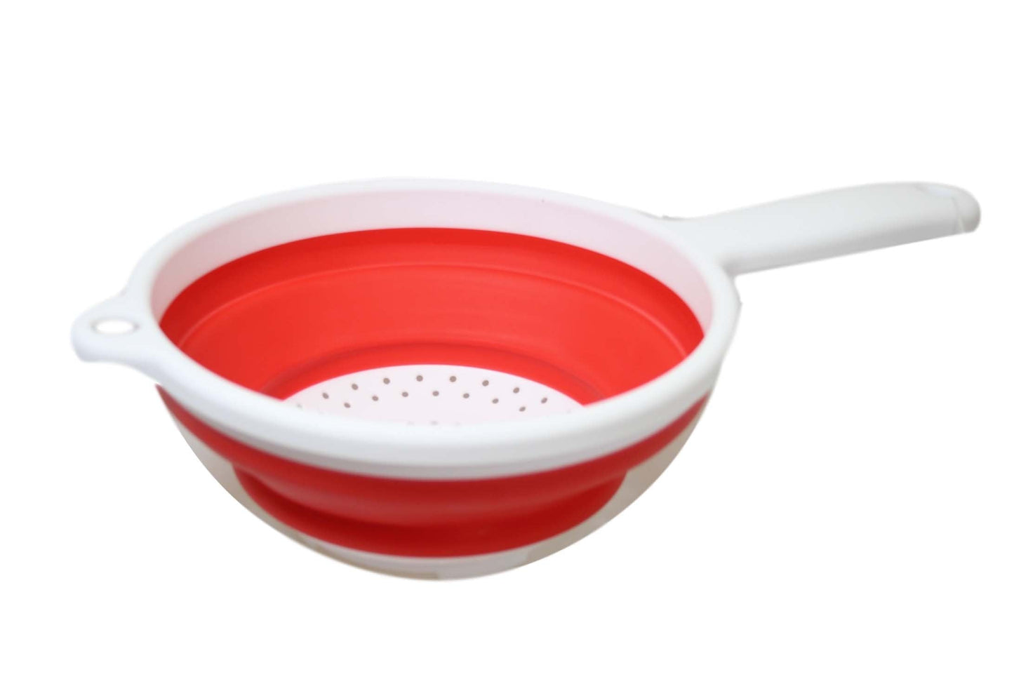 Silicone Plastic Kitchen Collapsible Colander Strainer 3 Colours 2 In 1 Strainer