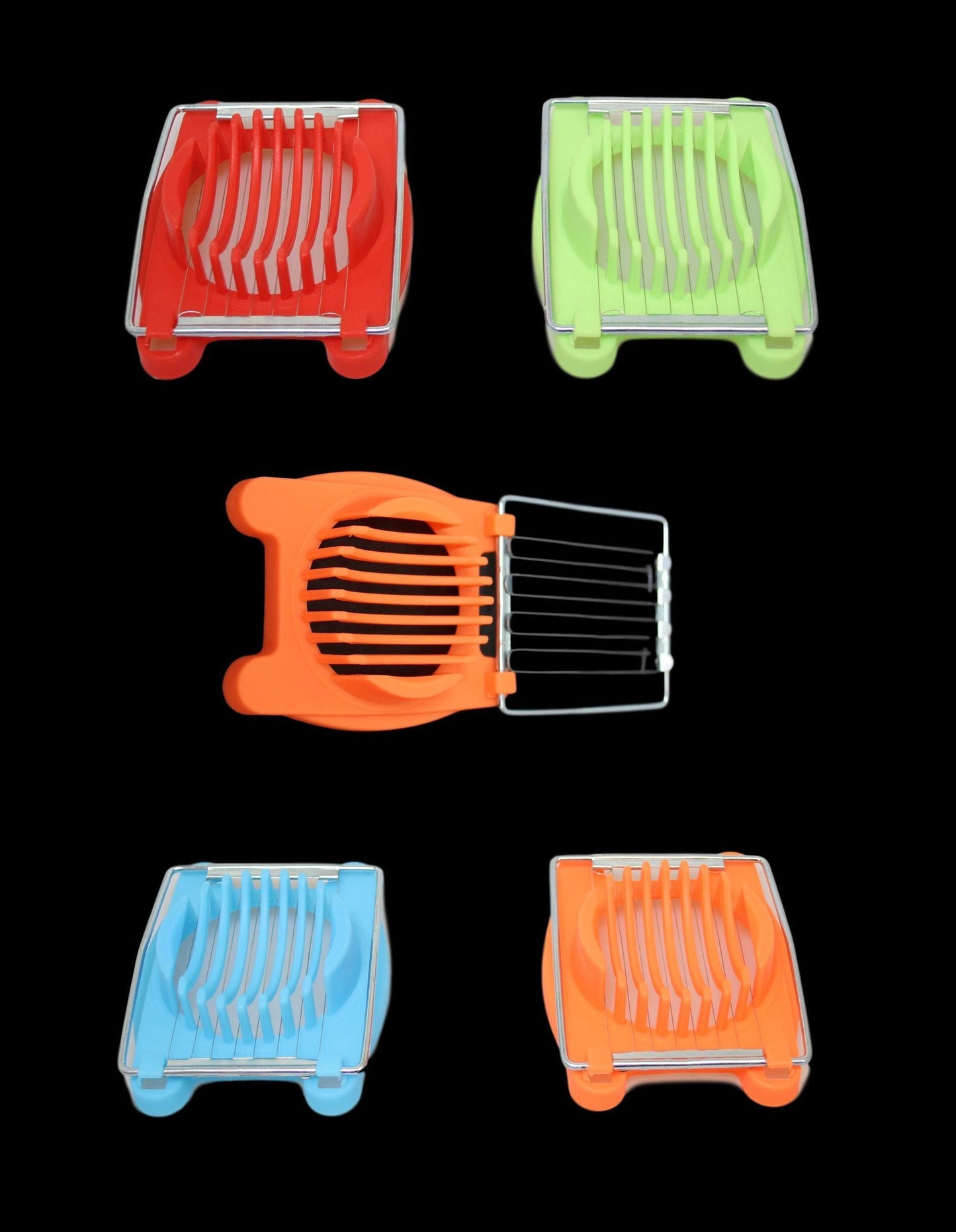 Plastic Egg Slicer 10 x 8 cm Assorted Colours 6210