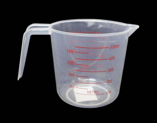 Durable Plastic Measuring Jug Metric Household Use Small Plastic Liquid Jug 500ml 62579