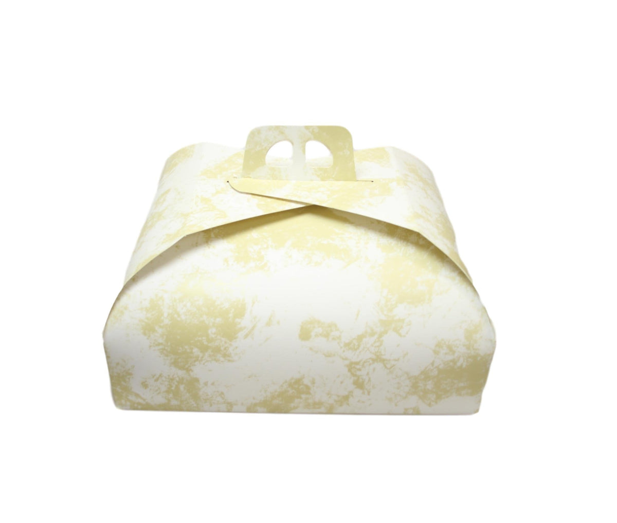 Paper Cake Box Pink/Gold Festive Square Easy Assemble Cake Box 33 X 33Cm 1 Pack