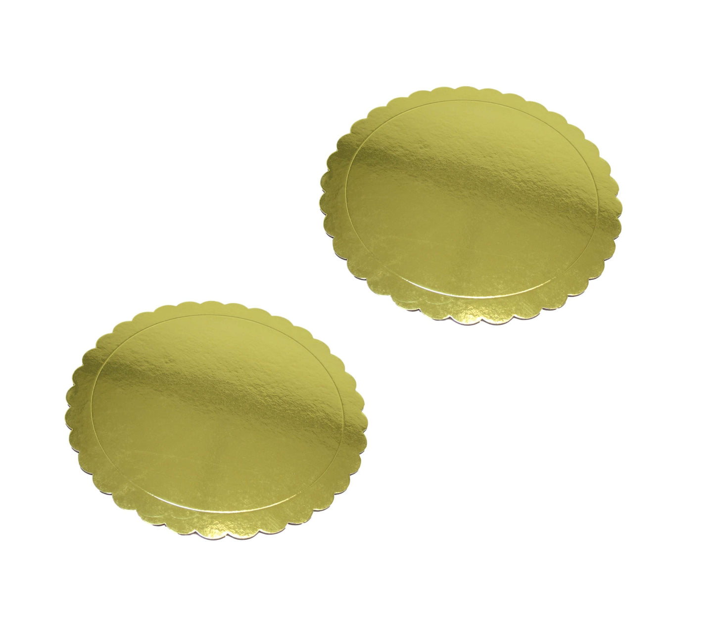 Metallic Gold Cardboard Cake Dessert Board 34.5 cm Pack of 2 6272