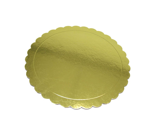 Metallic Gold Cardboard Cake Dessert Board 30 cm Pack of 2 6273