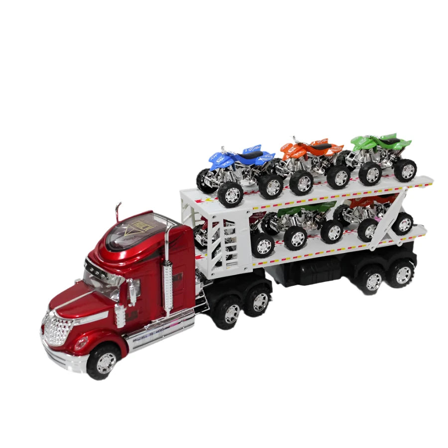 Transporter Lorry Toy with Quads - Light Up