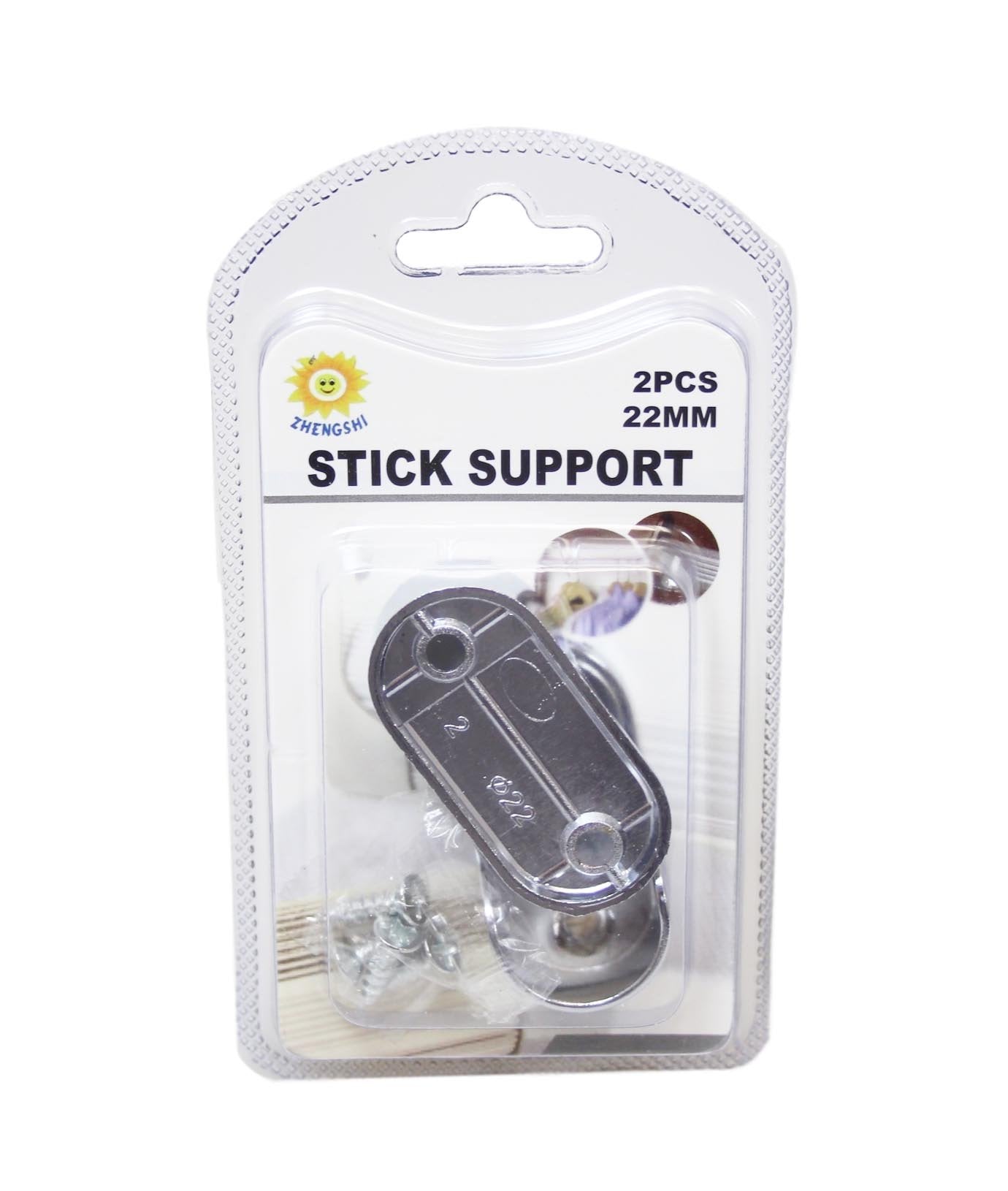 Wardrobe Clothing Rail Fitting Stick Support 2pcs 6294