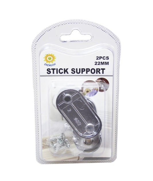 Wardrobe Clothing Rail Fitting Stick Support 2pcs 6294