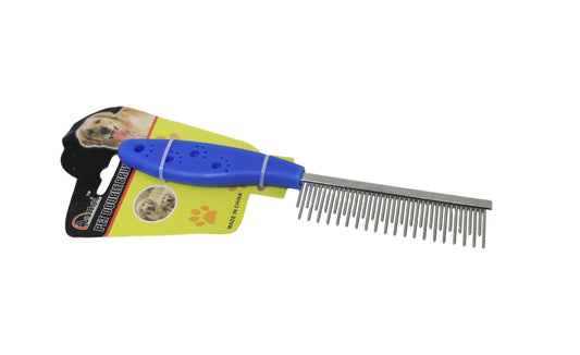 Pet Dog Cat Steel Grooming Comb Brush 20 cm Assorted Colours 6296