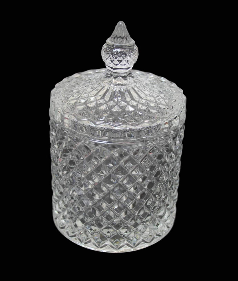 Crystal Glass Jar Sweets Sugar Glassware 10.6 X 17.35 Cm