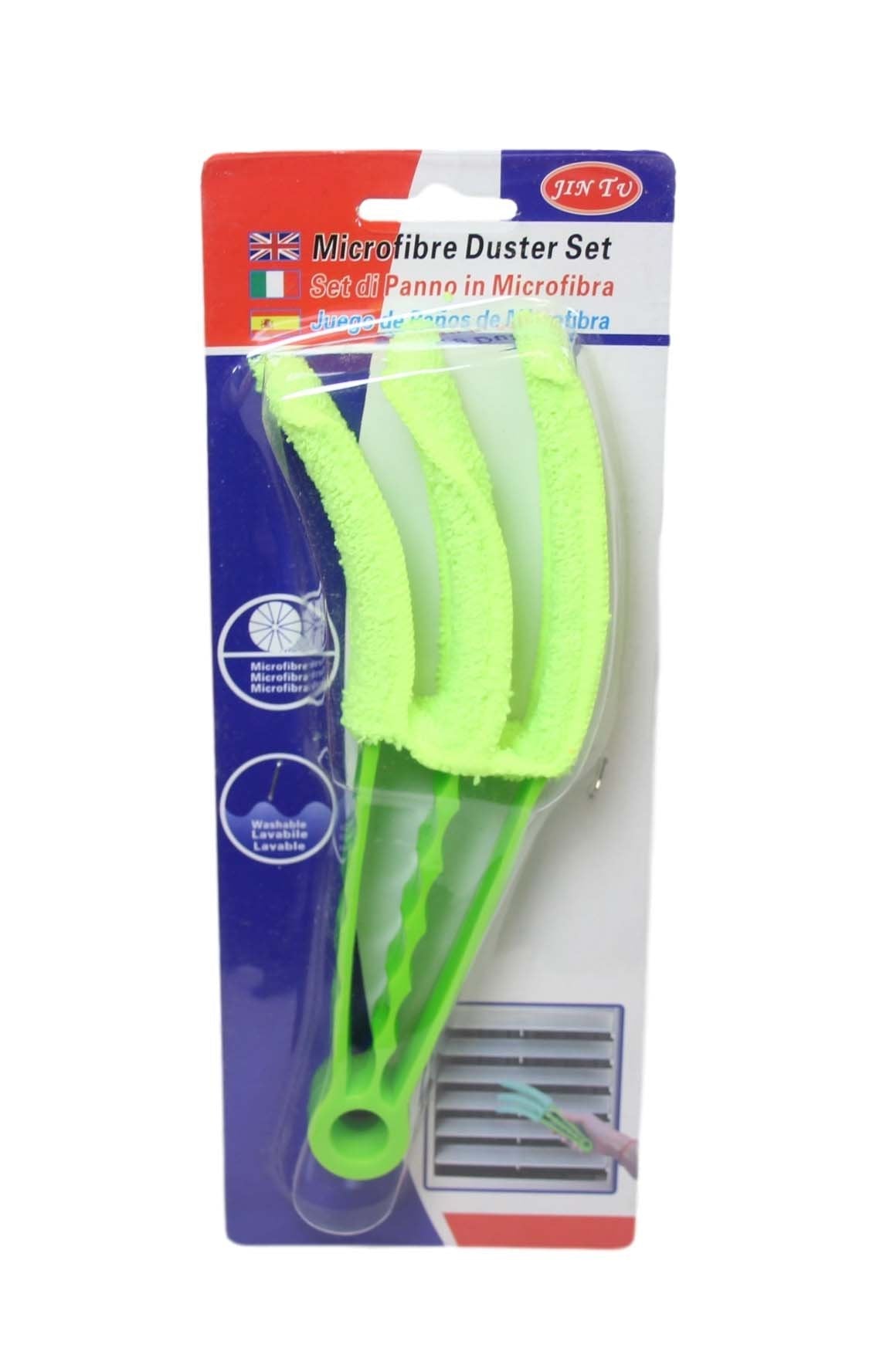 Washable Microfibre 3 In 1 Window Blinds Duster Assorted Colours