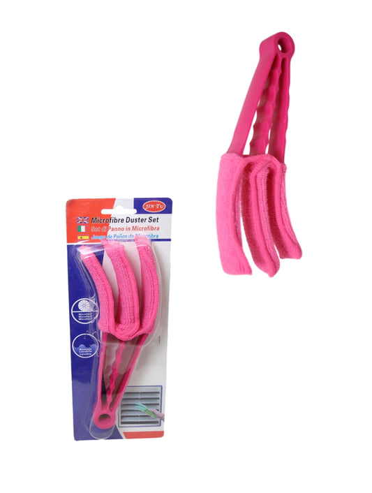 Washable Microfibre 3 In 1 Window Blinds Duster Assorted Colours