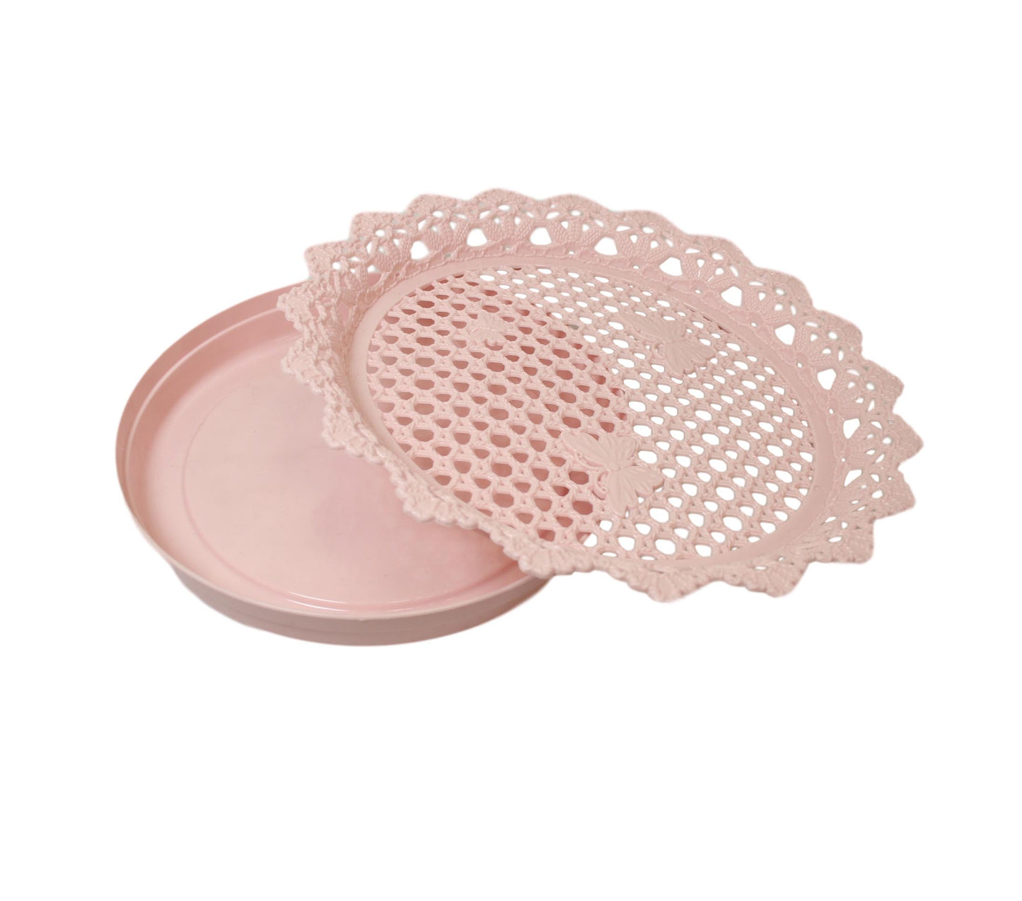 Plastic Serving Tray with Water Drip Tray 30 cm Assorted Colours 6352