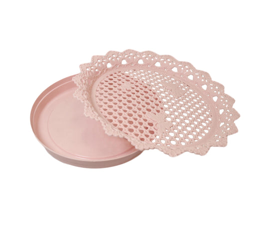 Plastic Serving Tray with Water Drip Tray 30 cm Assorted Colours 6352