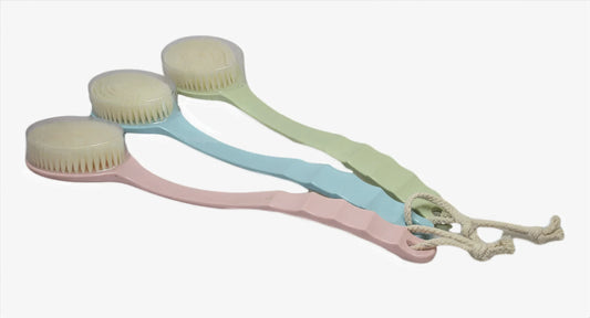 Soft Bristle E x foliating Back Scrubbing Bath Brush With Long Handle Assorted Colours