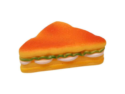 Pet Dog Toy Squeaky Sliced Sandwich 10 x 5.5 cm 6359