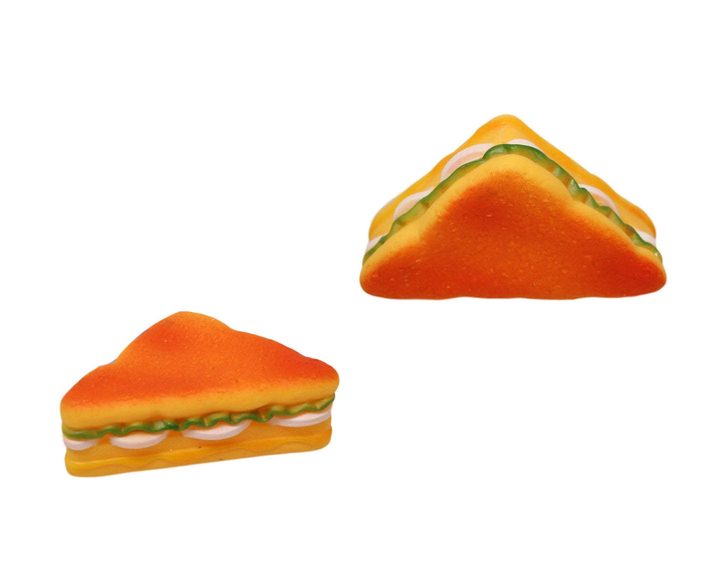 Pet Dog Toy Squeaky Sliced Sandwich 10 x 5.5 cm 6359