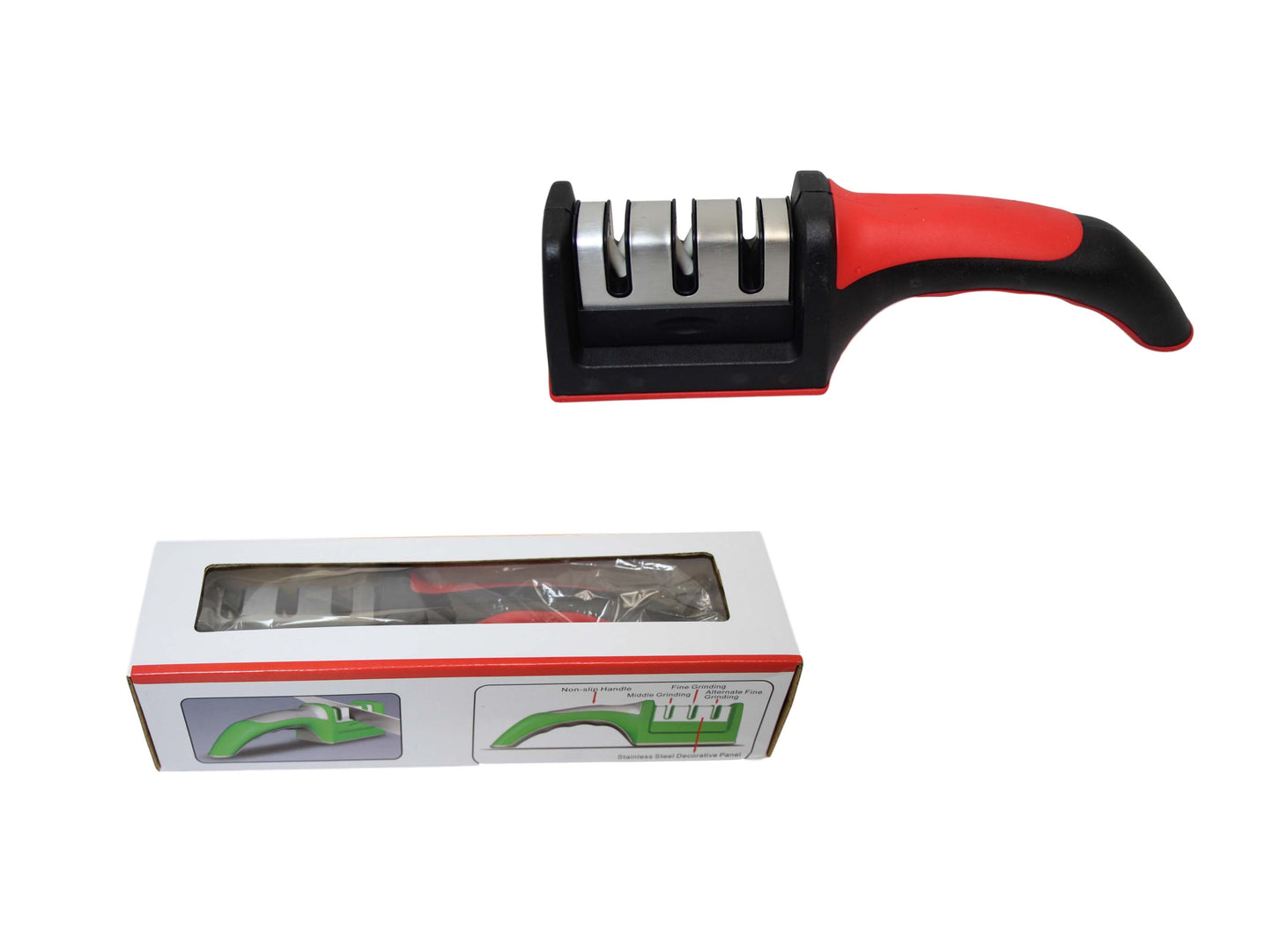 Professional Kitchen Knife Sharpener Diamond 3 Stage Knife Sharpening Tool 20cm 6369