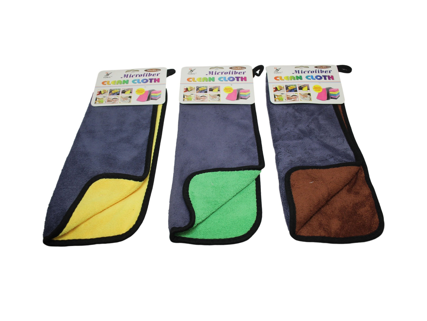 Microfibre Cleaning Washing Cloth 30 x 40 cm Assorted Colours 6376