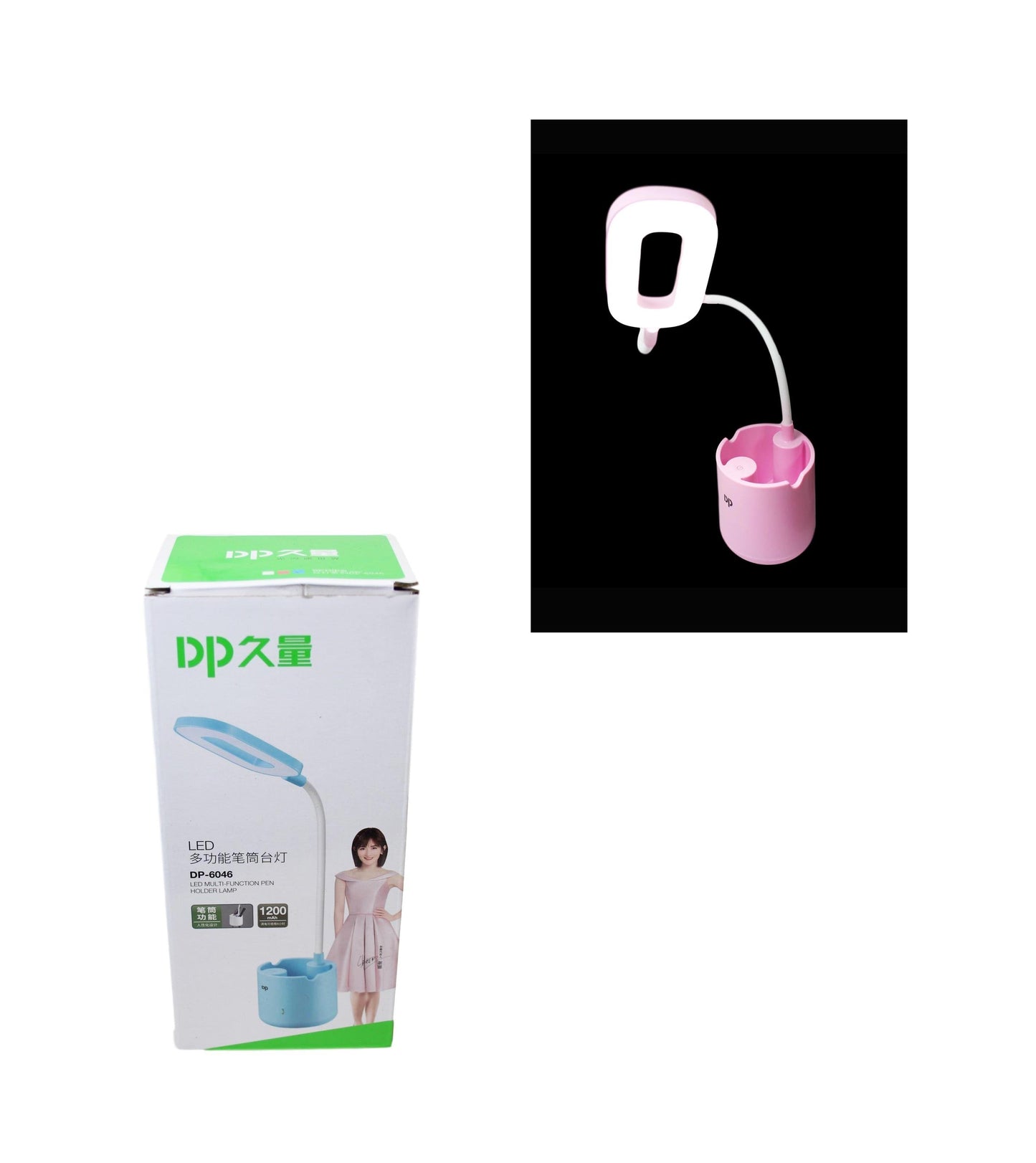 Flexible LED Lamp Multifunctional Stationery Holder Night Lamp USB 6394