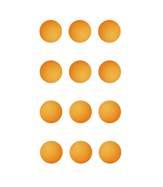 Plastic Table Tennis Ping Pong Balls 3.5 cm Pack of 12 Orange 6446