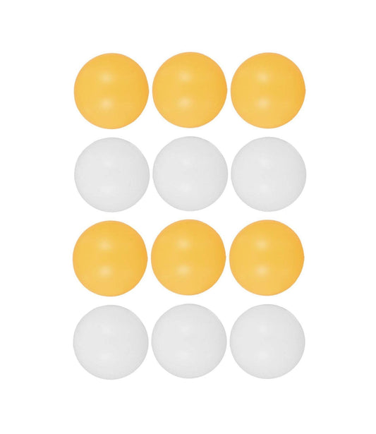 Plastic Table Tennis Ping Pong Balls 3.5 cm Pack of 12 Orange and White 6448