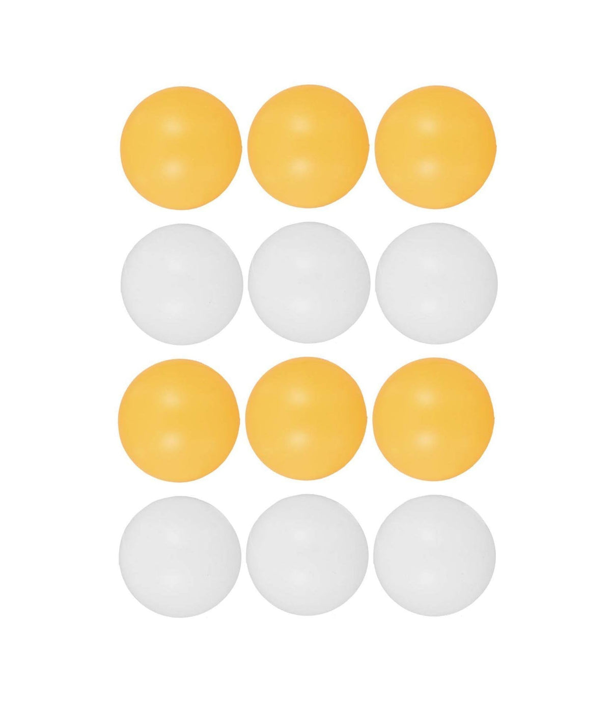 Plastic Table Tennis Ping Pong Balls Pack Of 12 Orange And White