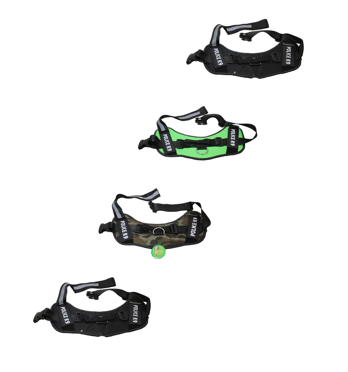 Police K9 Dog Harness Multi Colours Dog Harness x l Assorted Colours