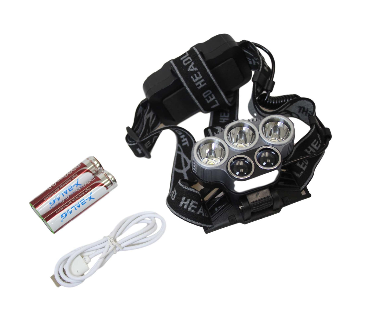 Camping Headlamp Torch Charger And Battery Powered Headlamp 6463
