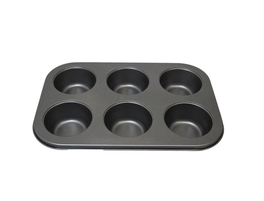 Metal Muffin Cupcake Baking  Mould Tray 6 Cups 26 x 18.5 cm 6448 A