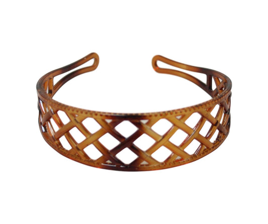 Ladies Girls Wide Hair Band Black/Brown Stylish Hair Pull Back 3cm Wide 6497