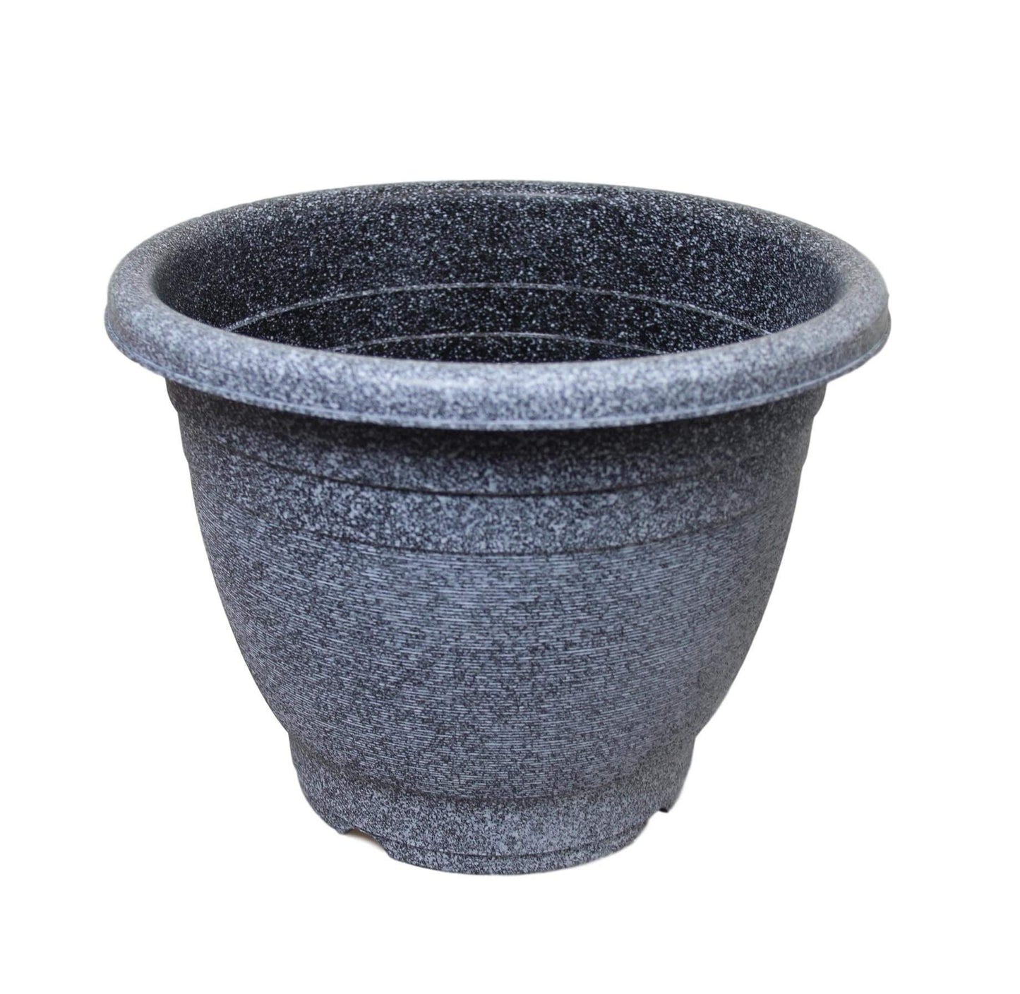 Grey Stone Style Indoor Outdoor Plastic Plant Pot 36cm x 28.5cm 6516