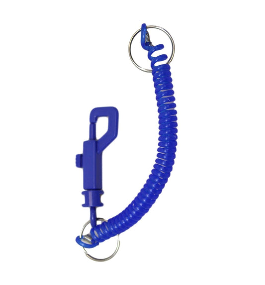 Plastic Key Ring ID Card Clip On Keychain Assorted Colours 6522