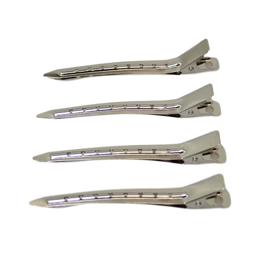 Metal Alligator Hair Clips 8.5 cm Pack of 4 6523 A