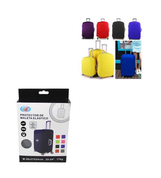 (M) Travel Suitcase Luggage Cover Protector Elastic Stretchy Cover Assorted Colours (Parcel Rate)P