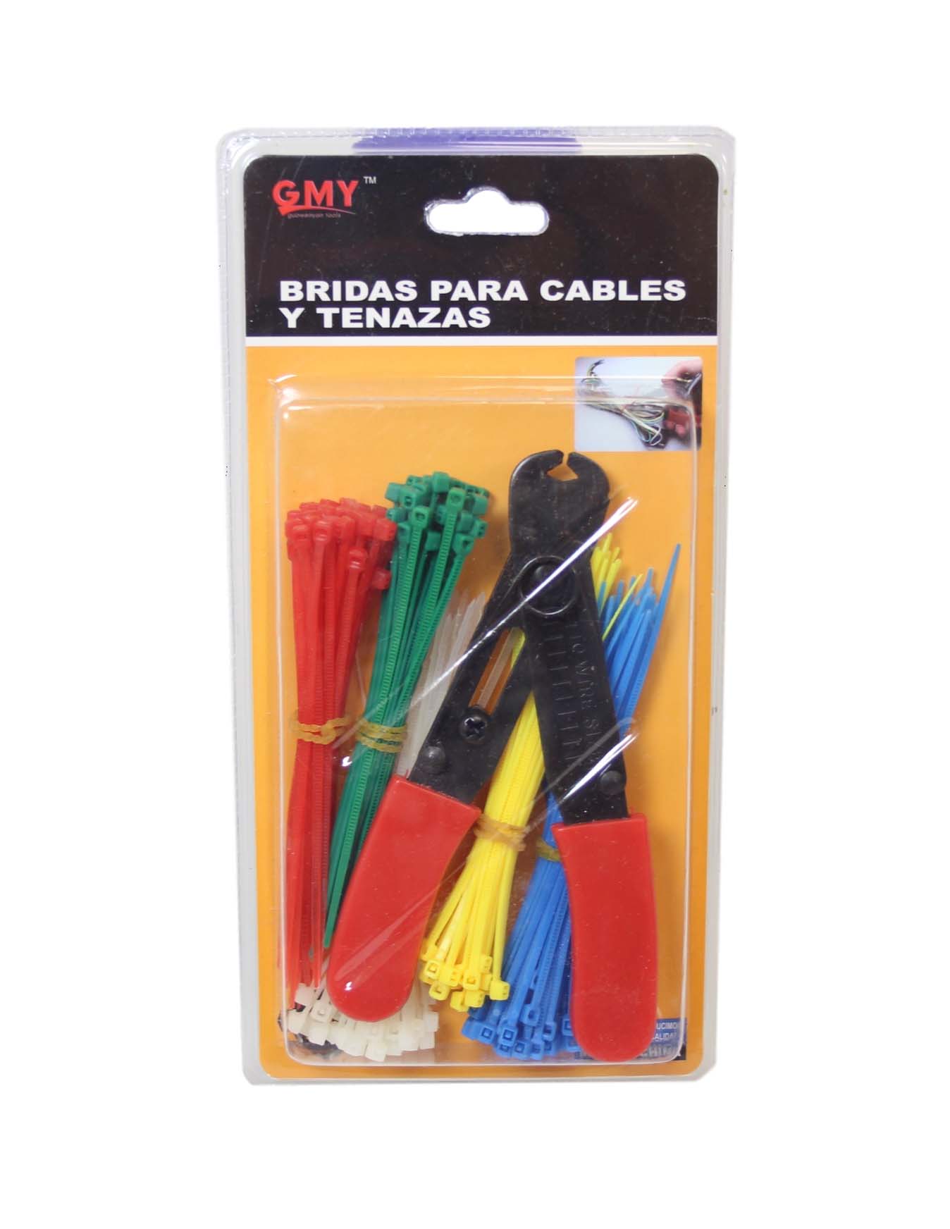 Cable Tie Set With Cutter Assorted Colour And Sizes Set Builders DIY Kit 6559