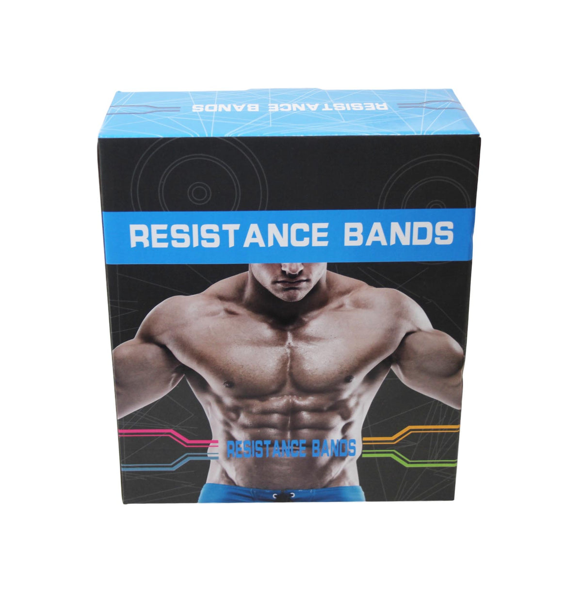Resistance E x ercise Bands Workout Yoga Fitness Crossfit Training Home 6571A W25