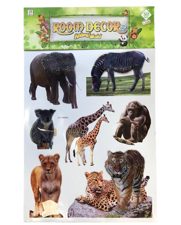 Room Décor Large Wall Stickers Animals / Dinosaurs Assorted Designs 6611