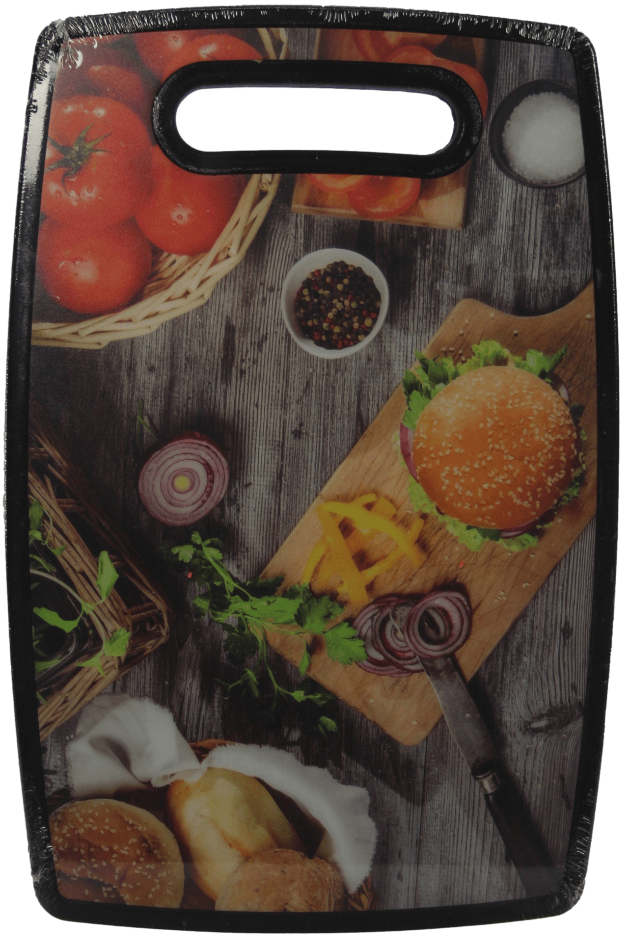 Plastic Kitchen Chopping Board with Printed Design 19.8 x 29.8 x 1.1 cm Assorted Designs 6675