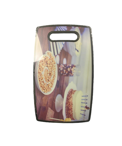 Plastic Kitchen Chopping Board With Printed Design 22.5 X 35.5 X 1.1 Cm Assorted Designs