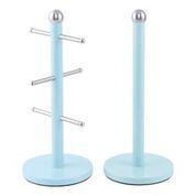 Dainty Kitchen Roll Holder & Mug Tree Skyline Blue 2704 / 6736 A