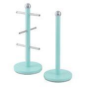 Dainty Kitchen Roll Holder & Mug Tree Seafoam Mint Green 2706 / 6738 A