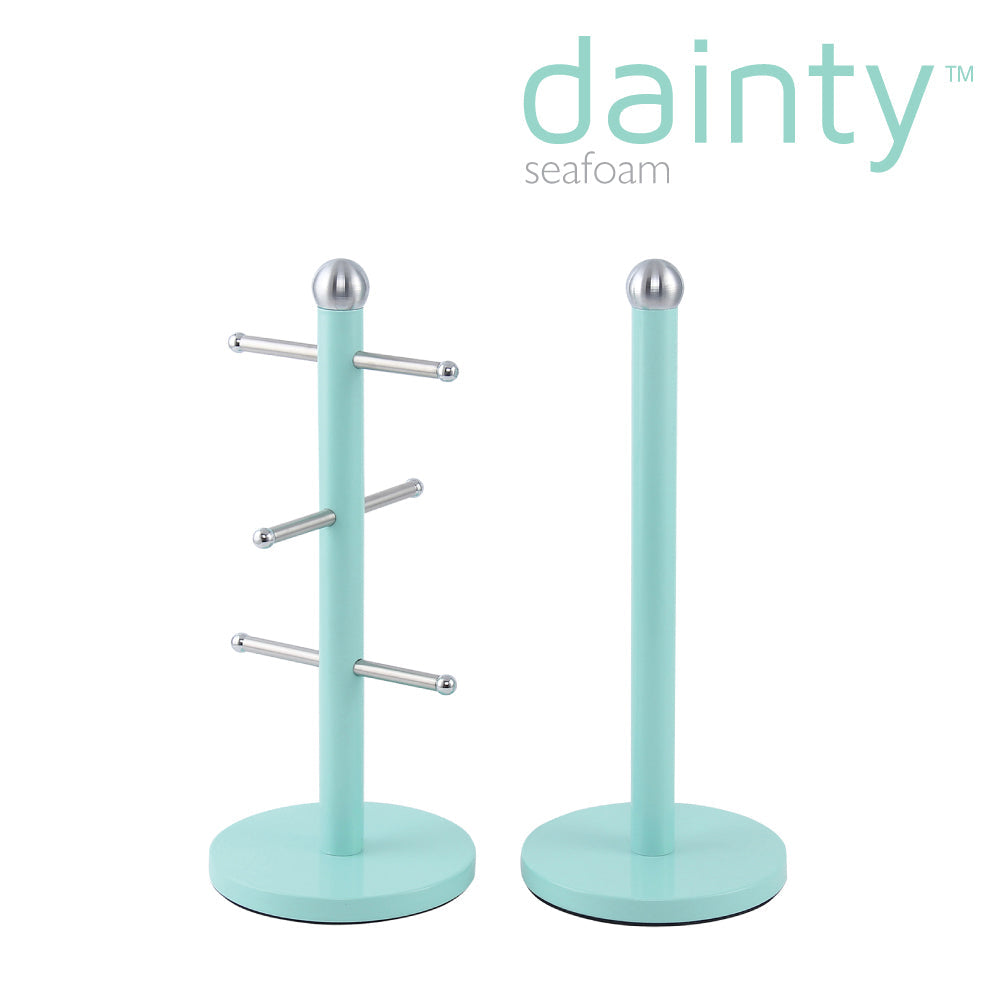 Dainty Kitchen Roll Holder & Mug Tree Seafoam Mint Green 2706 / 6738 A