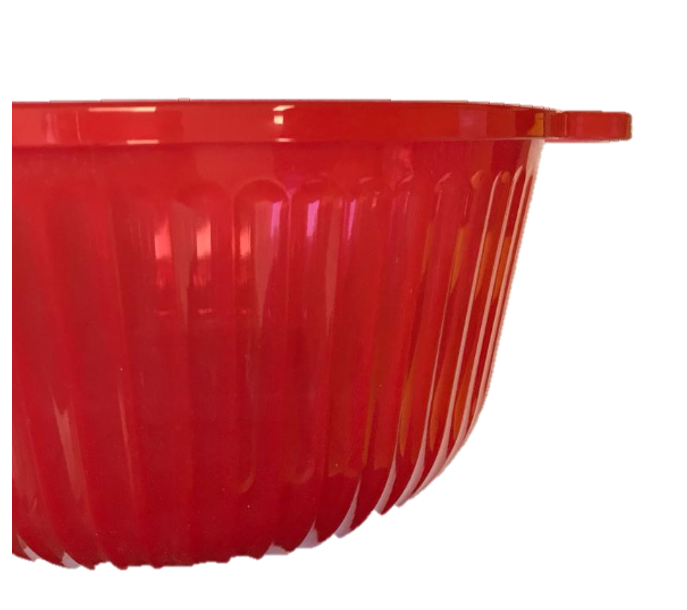 Plastic Bowl with Flat Handle 21 cm Assorted Colours 6802