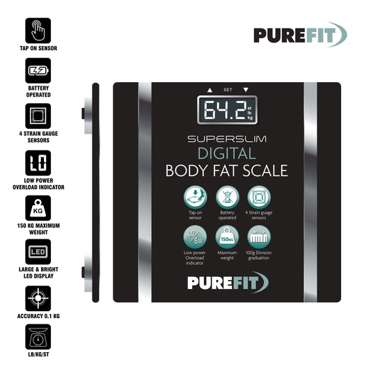 Square Digital Bathroom Body Fat Weighing Scale
